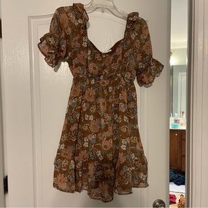 Blu Pepper Floral Dress